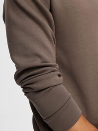 VISCOSE BLEND SWEATSHIRT, Morel, highres