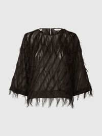 FRANGES TRANSPARENTES TOP MANCHES 3/4, Delicioso, highres