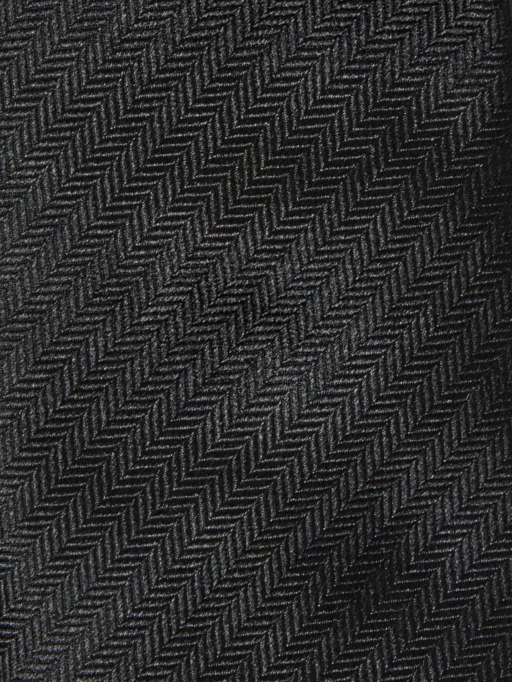 100% ZIJDE STROPDAS, Black, highres