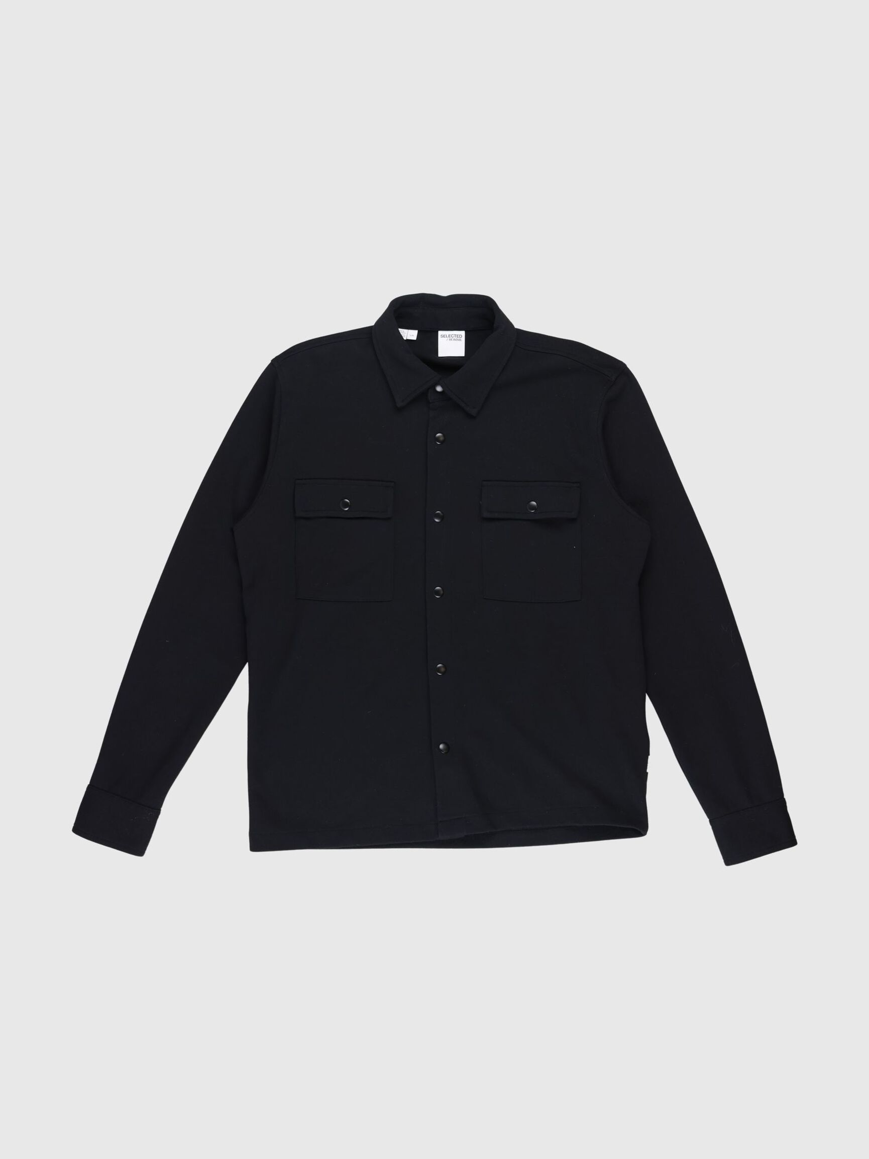CLASSIC OVERSHIRT, Black, highres