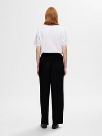 HIGH WAISTED PLISSE TROUSERS, Black, highres