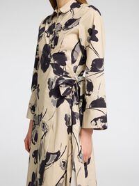 PRINTED SHIRT DRESS, Birch, highres