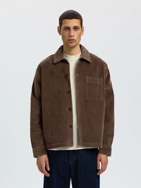 CORDUROY OVERSHIRT, Chocolate Chip, highres