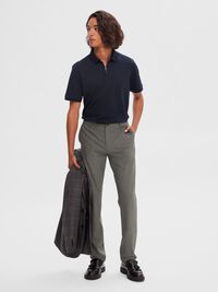 175 SLIM-FIT TROUSERS, Grey Melange, highres