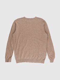 LONG-SLEEVED CREWNECK JUMPER, Savannah Tan, highres