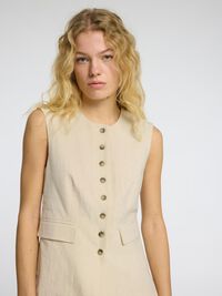 SKRÆDDERSYET HØRBLANDING VEST, Sandshell, highres
