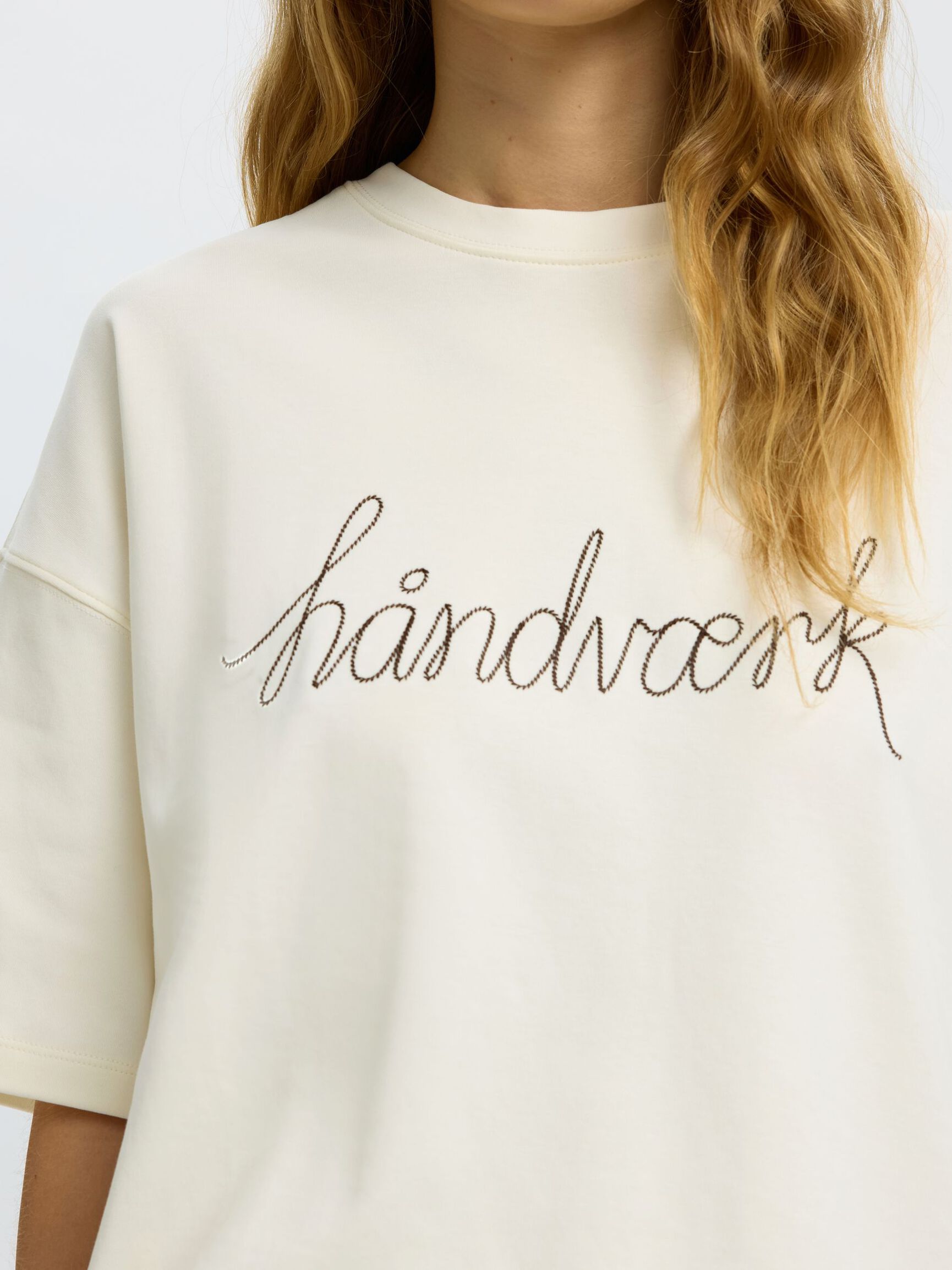 T-SHIRT, Egret, highres