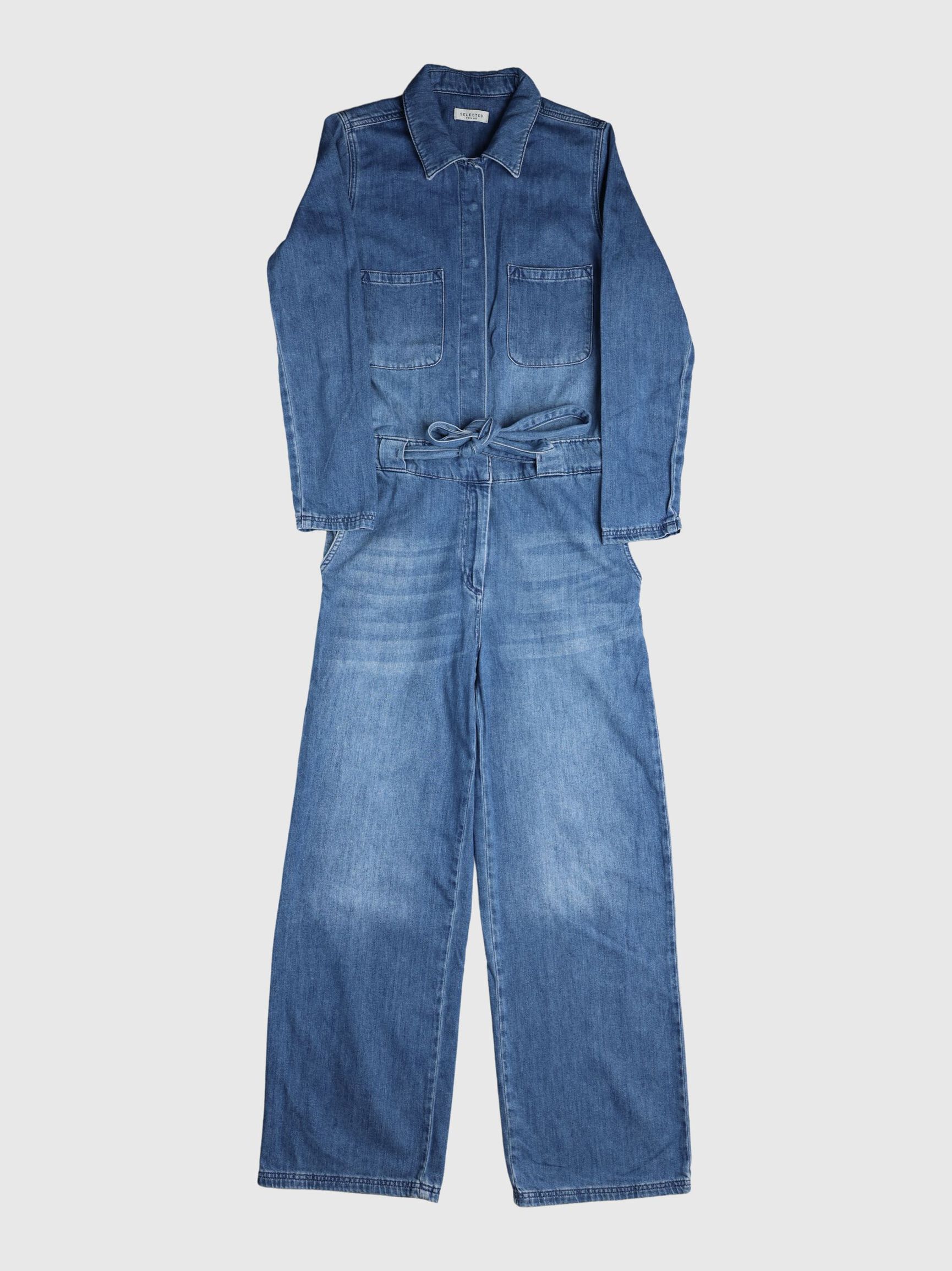 DONGERI – JUMPSUIT, Dark Blue Denim, highres