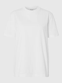 MOCK-NECK T-SHIRT, Bright White, highres