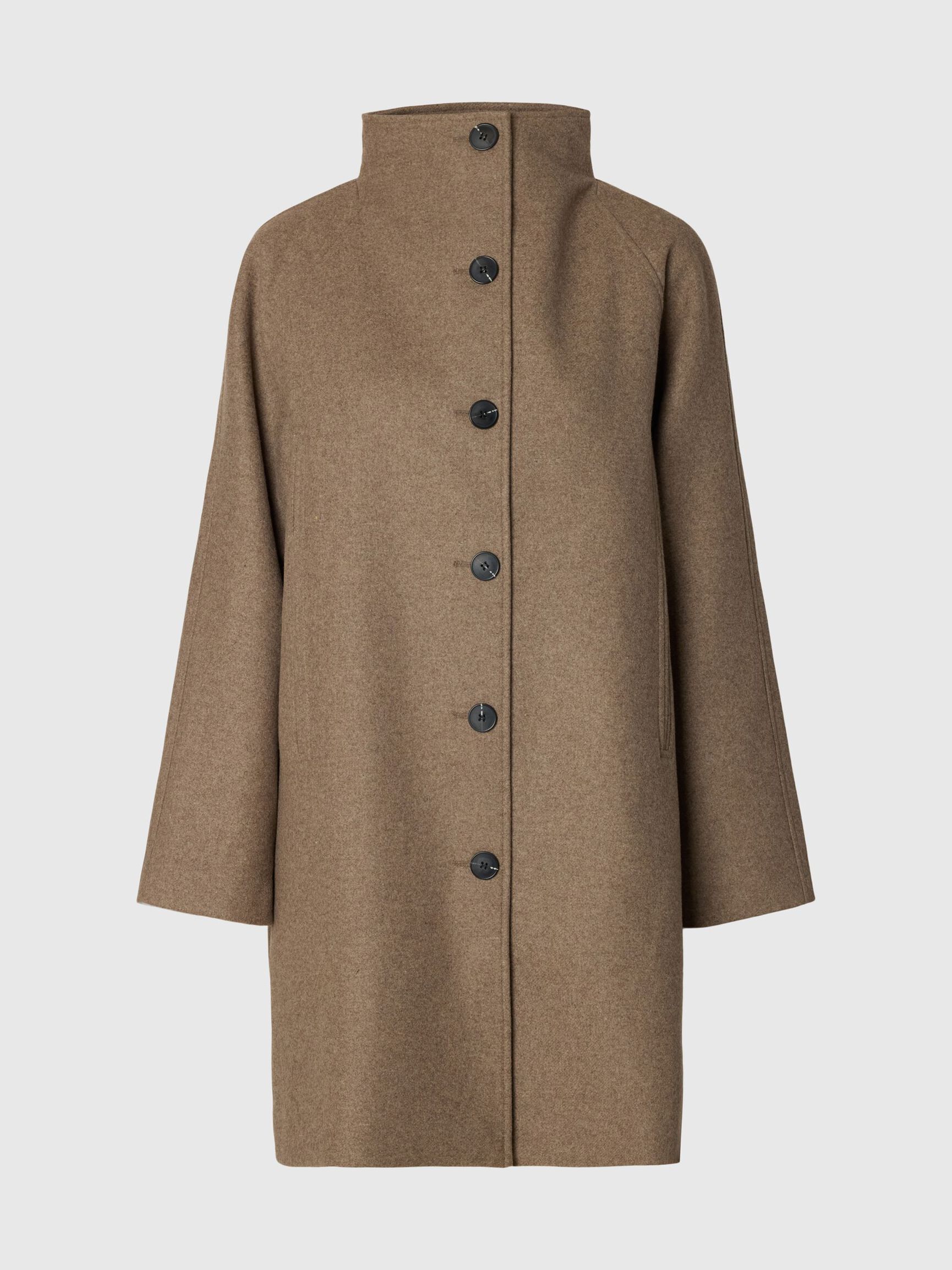 WOOL BLEND COAT, Fallen Rock, highres