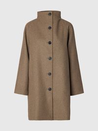 WOOL BLEND COAT, Fallen Rock, highres