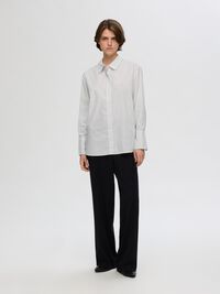 100% BAUMWOLL HEMD, Bright White, highres