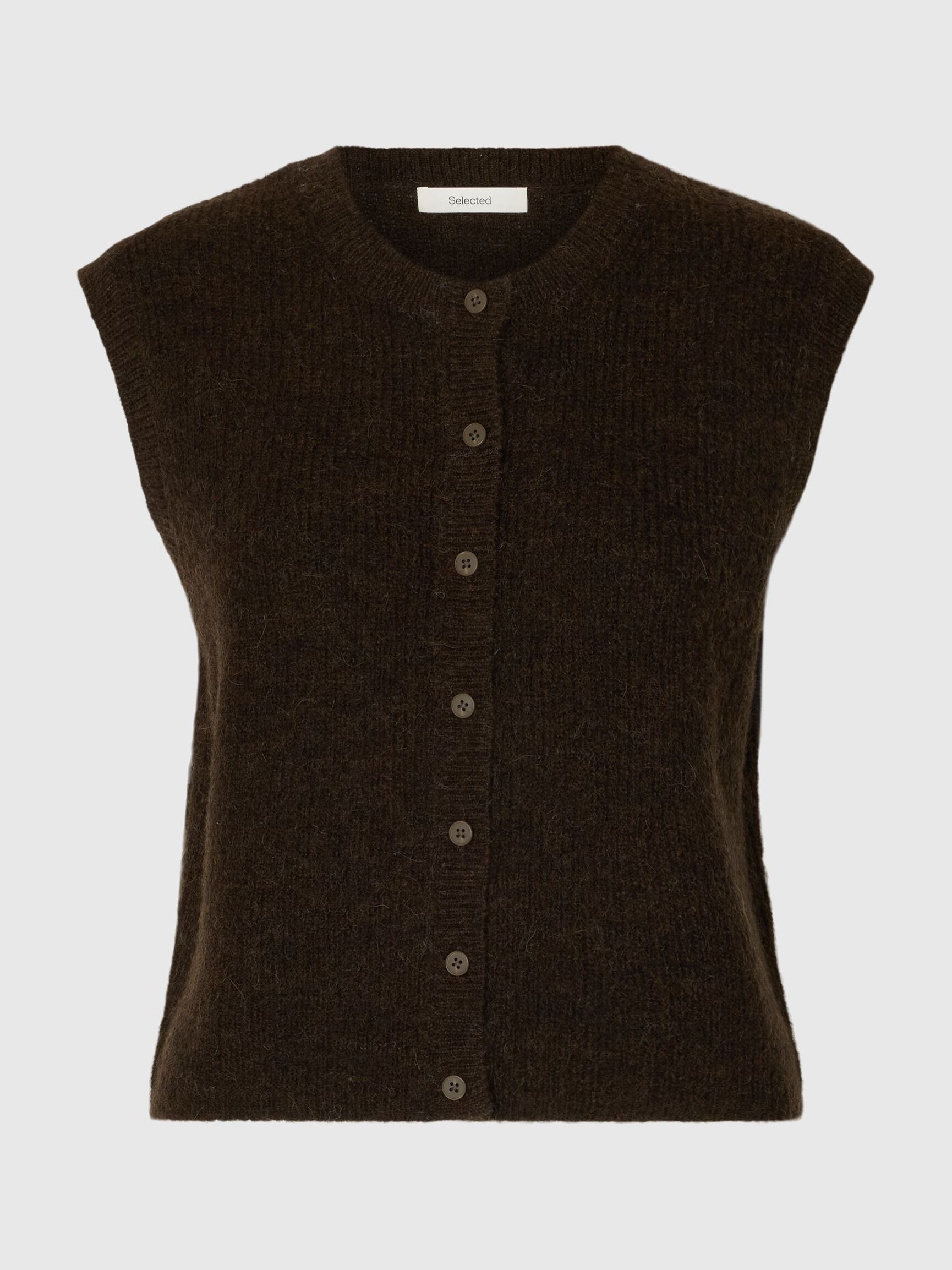 LAINE MÉLANGÉE GILET TRICOTÉ, Delicioso, highres