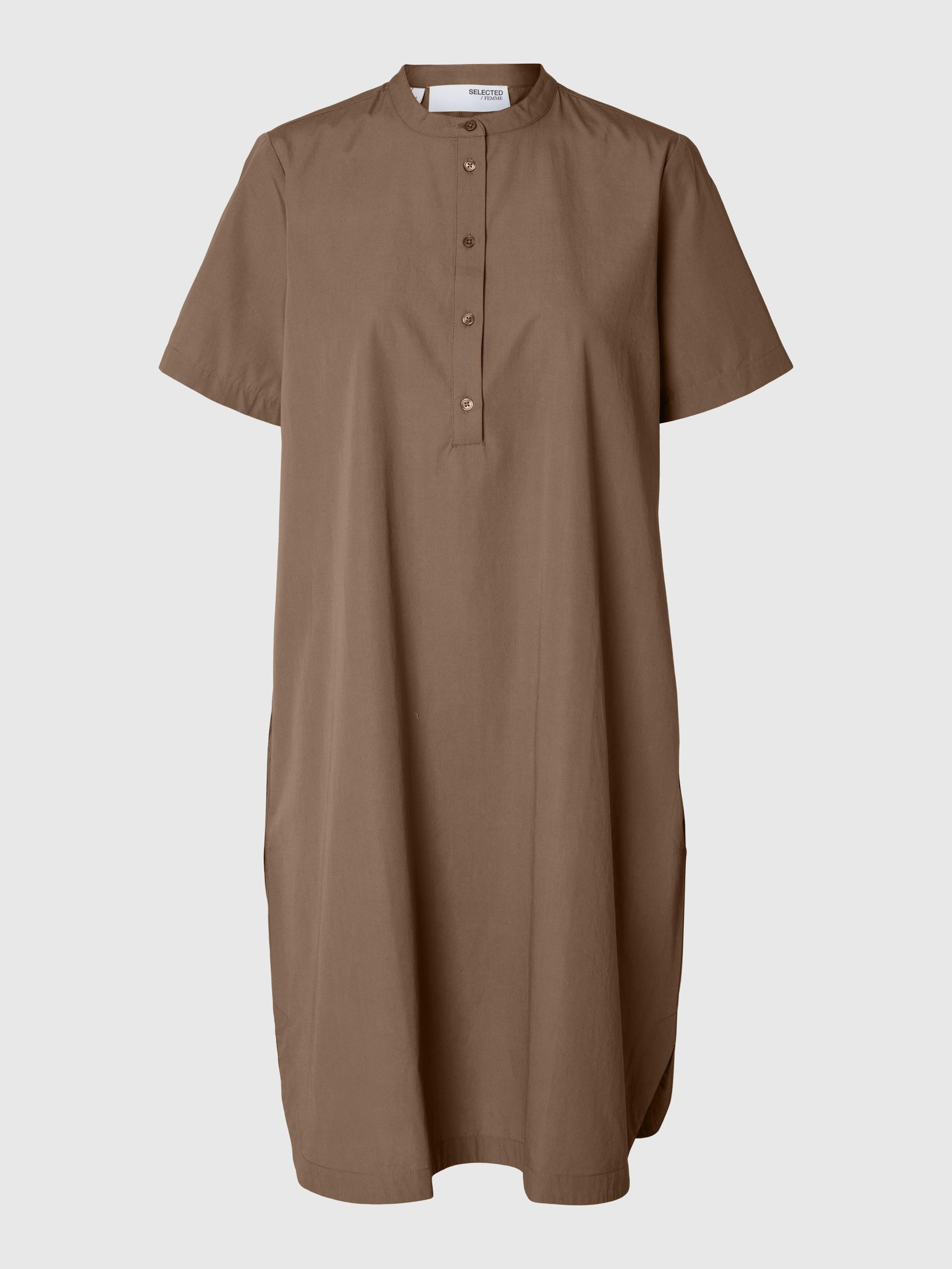 KATOENEN MINI JURK, Coca Mocha, highres