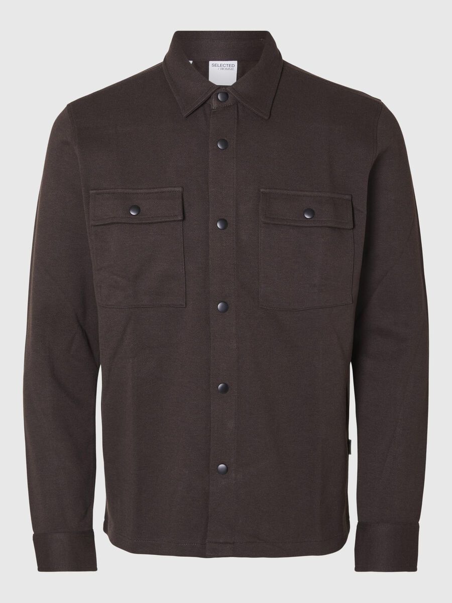 Selected KLASSIEKE OVERSHIRT, Chocolate Torte, highres - 16085115_ChocolateTorte_001.jpg