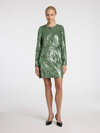 SEQUIN  MINI DRESS, Loden Frost, highres