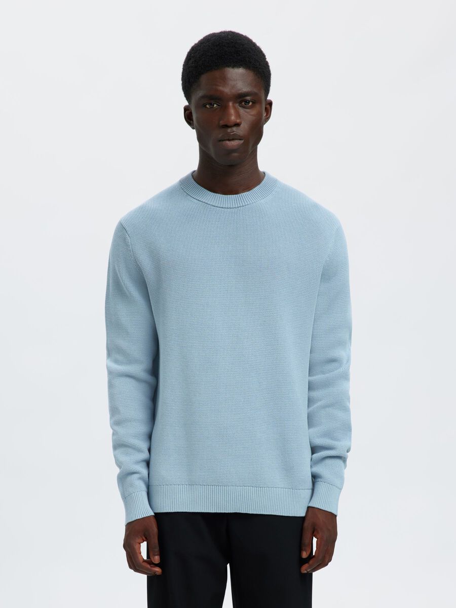 Product tile image - CREWNECK JUMPER, Dusty Blue | 16092599_DustyBlue