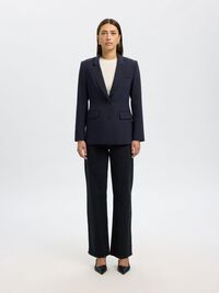 VISCOSE BLEND CLASSIC BLAZER, Dark Sapphire, highres