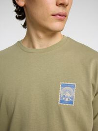 REGULAR FIT PRINT T-SHIRT, Vetiver, highres