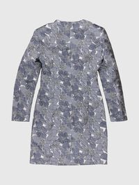 STRUCTUUR GEBLOEMD MINI JURK, Silver, highres