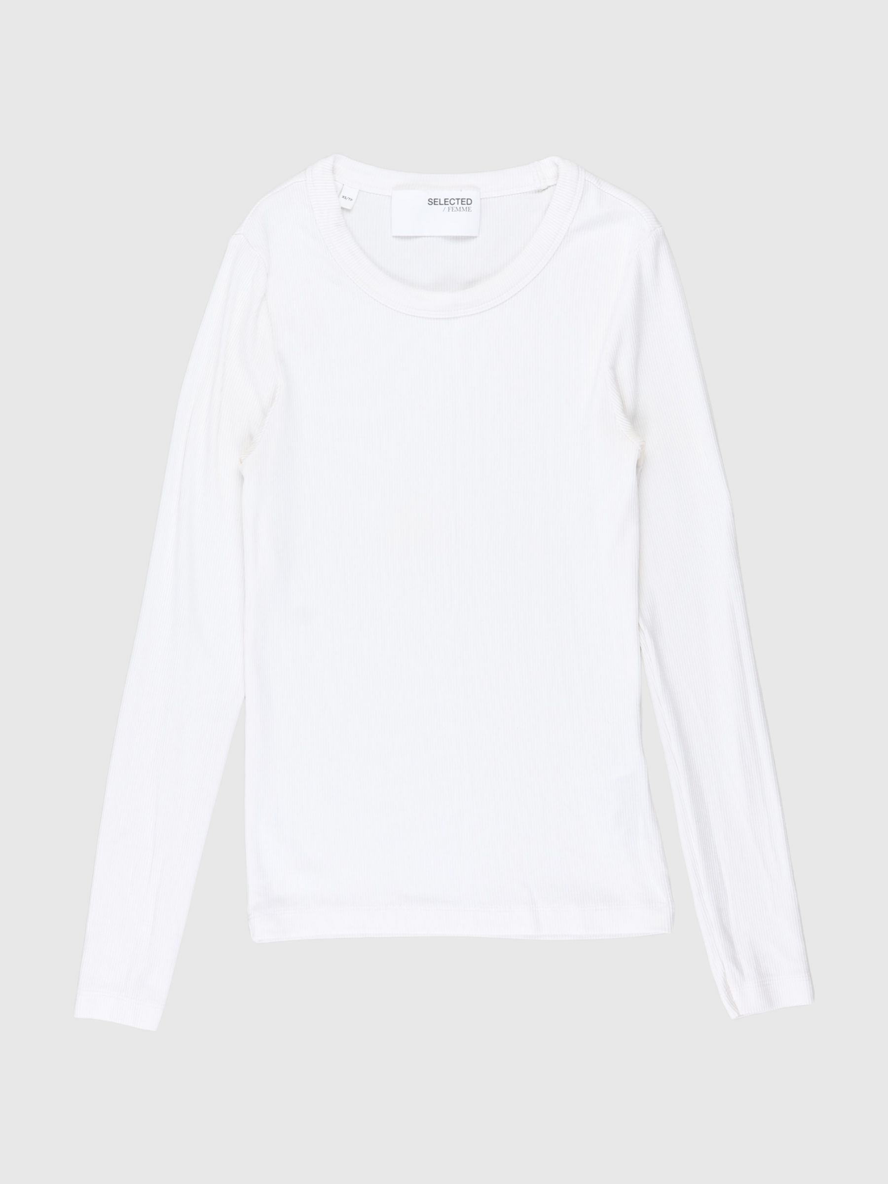 LANGÆRMET T-SHIRT, Bright White, highres