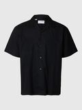 Selected EMBROIDERED SHORT SLEEVED SHIRT, Black, highres - 16096879_Black_001.jpg