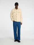 Selected REGULAR FIT OVERSHIRT, Fog, highres - 16098110_Fog_005.jpg