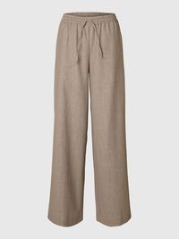 WOOL BLEND SUIT TROUSERS, Oatmeal, highres