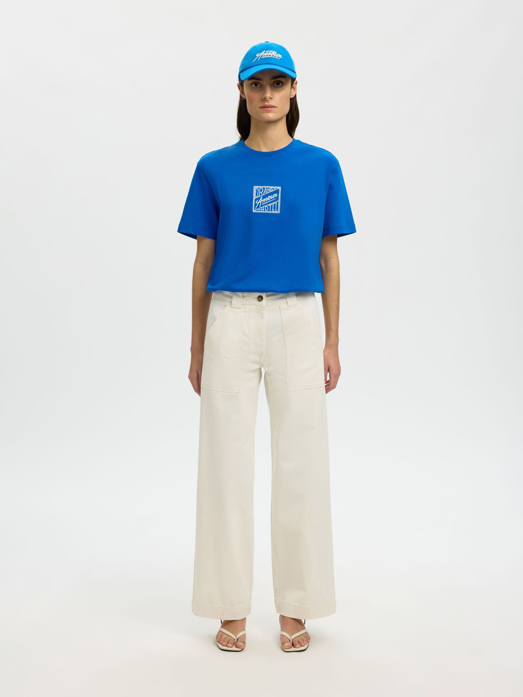 RELAXED FIT T-SHIRT, Victoria Blue, highres