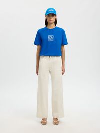 RELAXED FIT T-SHIRT, Victoria Blue, highres