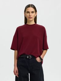 OVERSIZED T-SHIRT, Tawny Port, highres