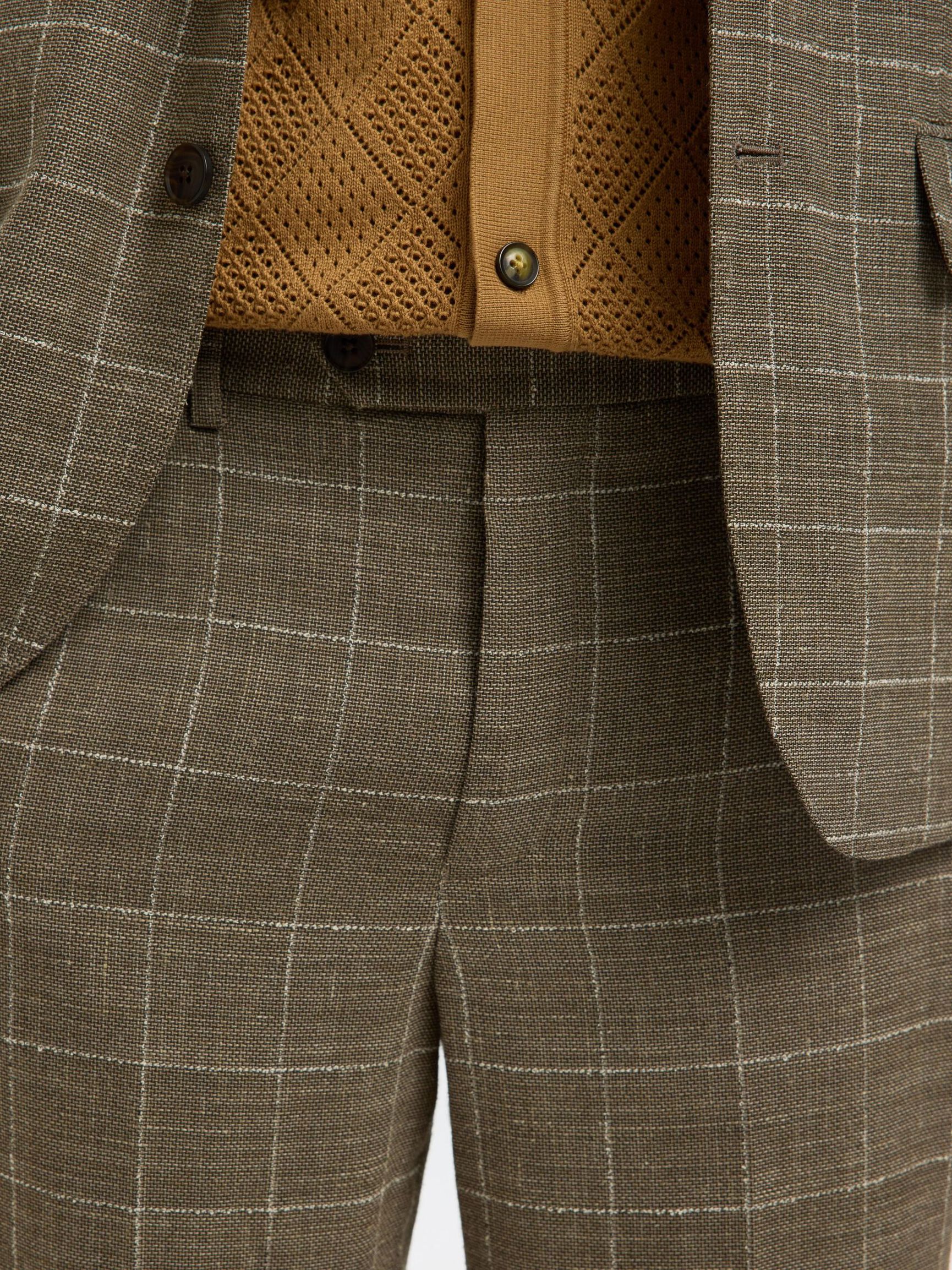 WOOL BLEND SUIT TROUSERS, Slate Black, highres