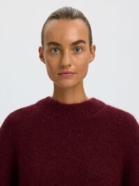 WOOL BLEND  PULLOVER, Tawny Port, highres