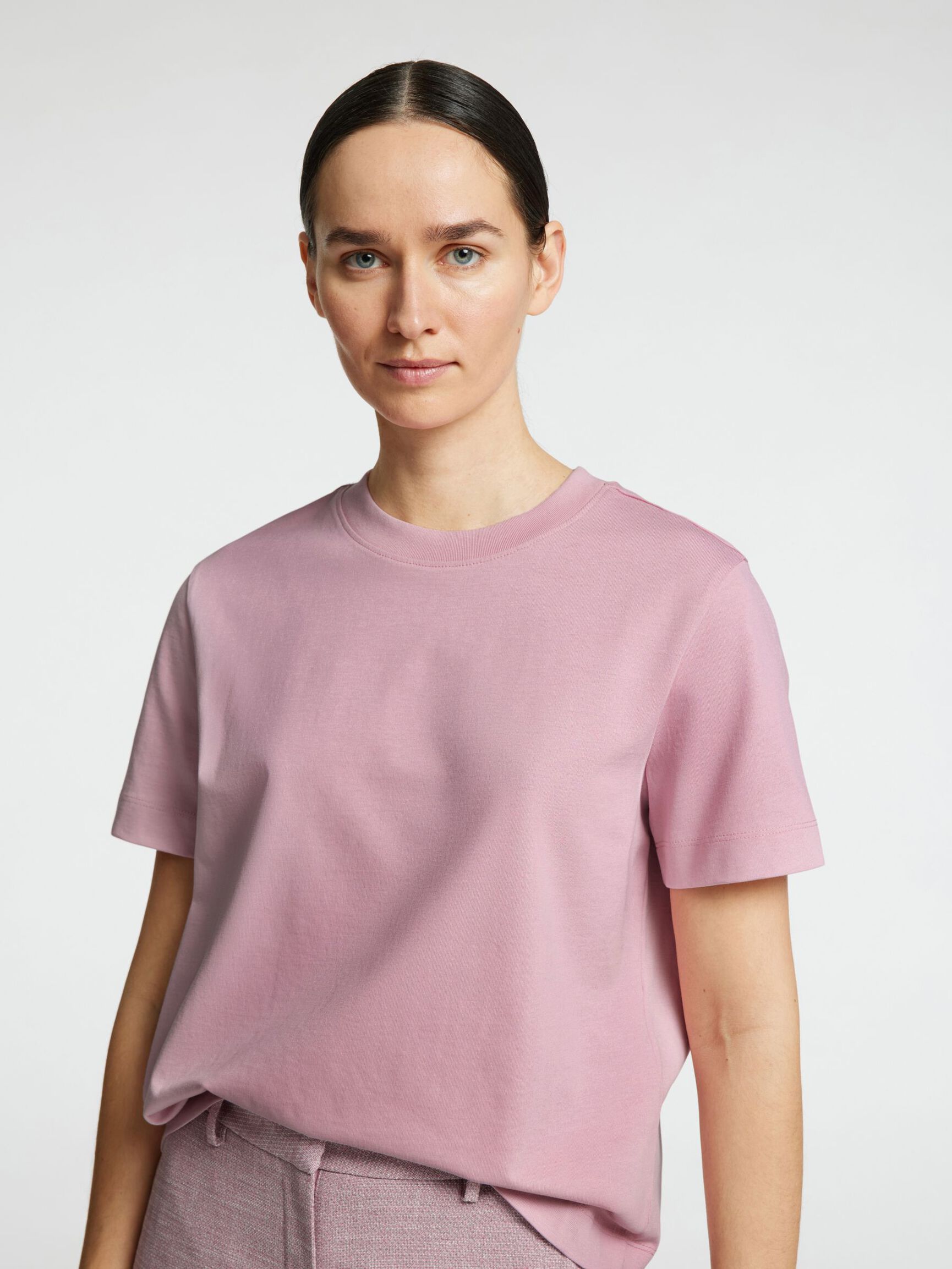 BOXY T-SHIRT, Bleached Mauve, highres