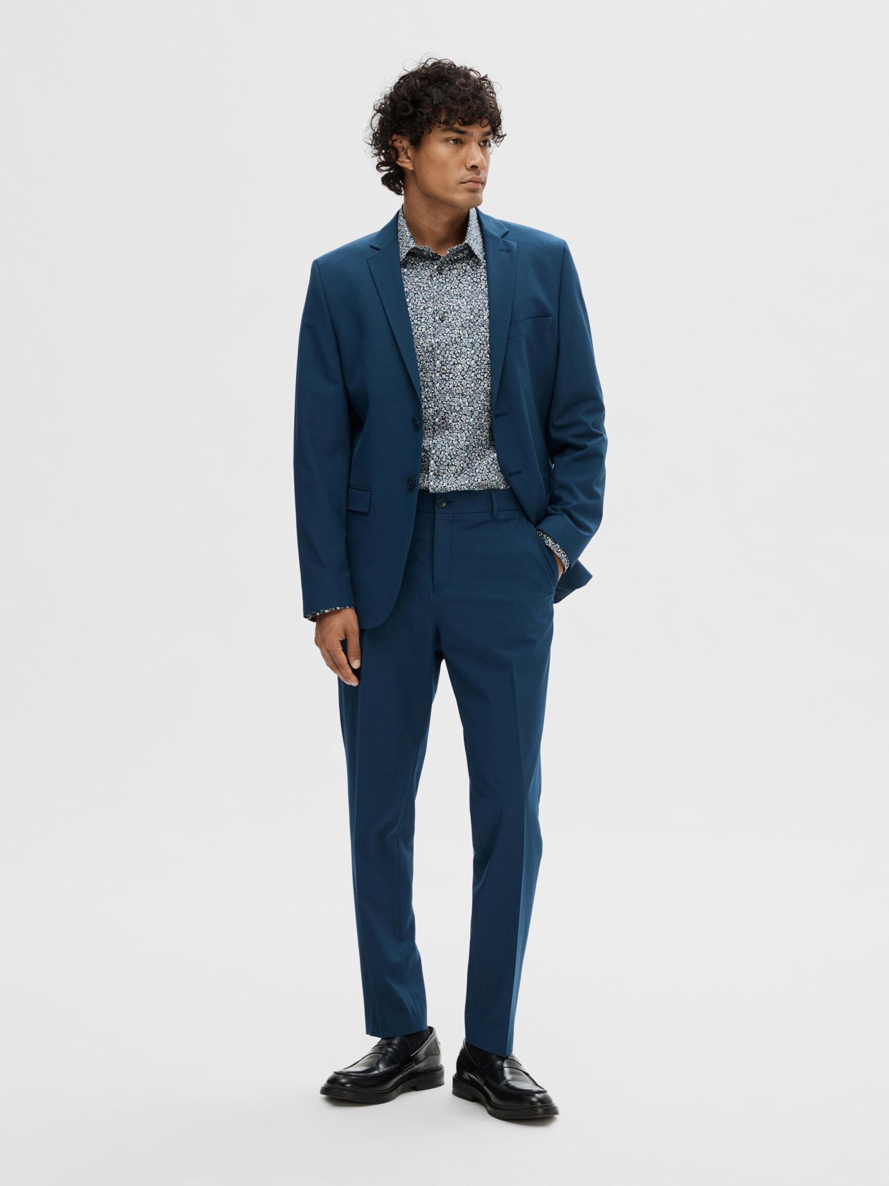 175 SLIM FIT TROUSERS, Blue Depths, highres