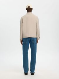 TAILORED OVERSHIRT, Egret, highres