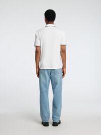 SHORT SLEEVED POLO SHIRT, Cloud Dancer, highres