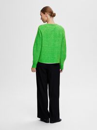 LANGÄRMELIGER STRICKJACKE, Classic Green, highres