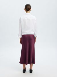 SATIN MIDI SKIRT, Fig, highres