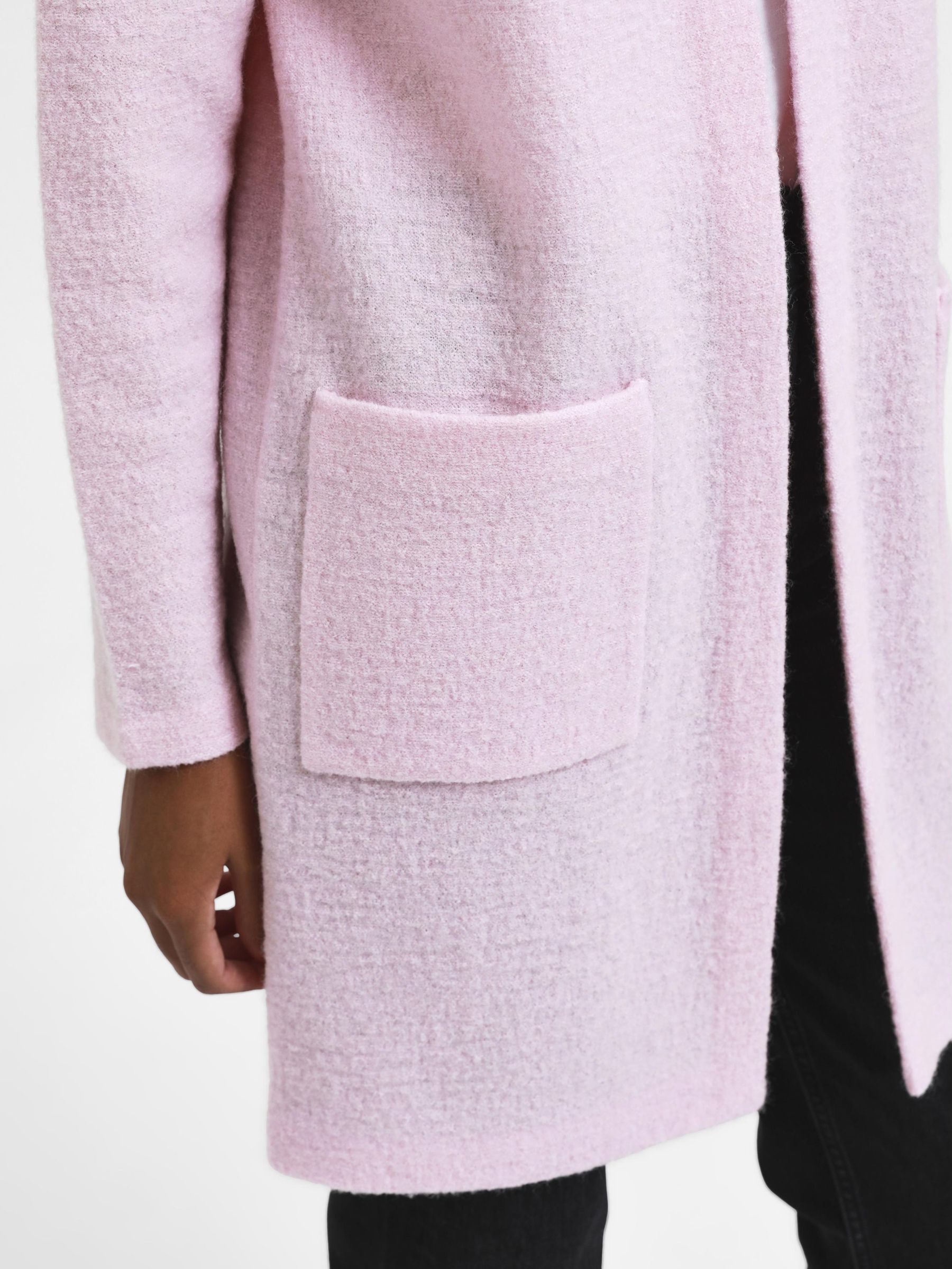 WOOL CARDIGAN, Icy Pink, highres