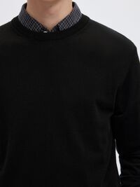 PULLOVER, Black, highres