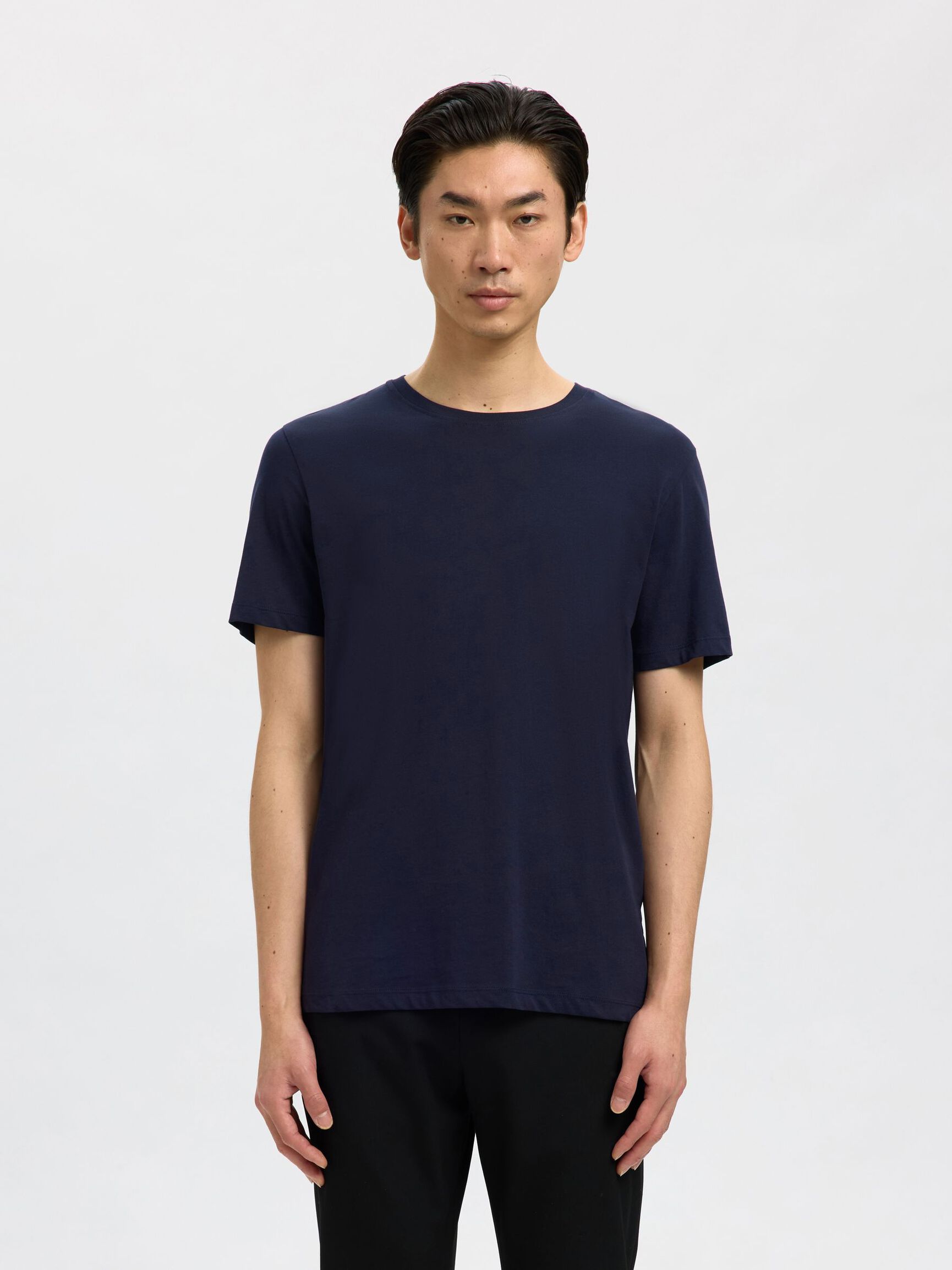 3-PAK BOMULD T-SHIRT, Black, highres