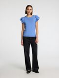 Selected COTTON RUFFLED T-SHIRT, Cornflower Blue, highres - 16089829_CornflowerBlue_005.jpg