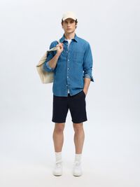 COUPE SLIM SHORT CHINO, Dark Sapphire, highres