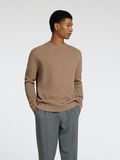 Selected RONDE HALS SWEATER, Greige, highres - 16092599_Greige_003.jpg
