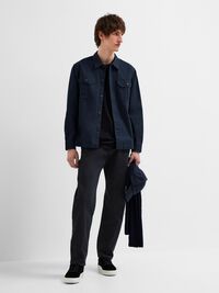 196 JEANS STRAIGHT FIT, Dark Navy, highres