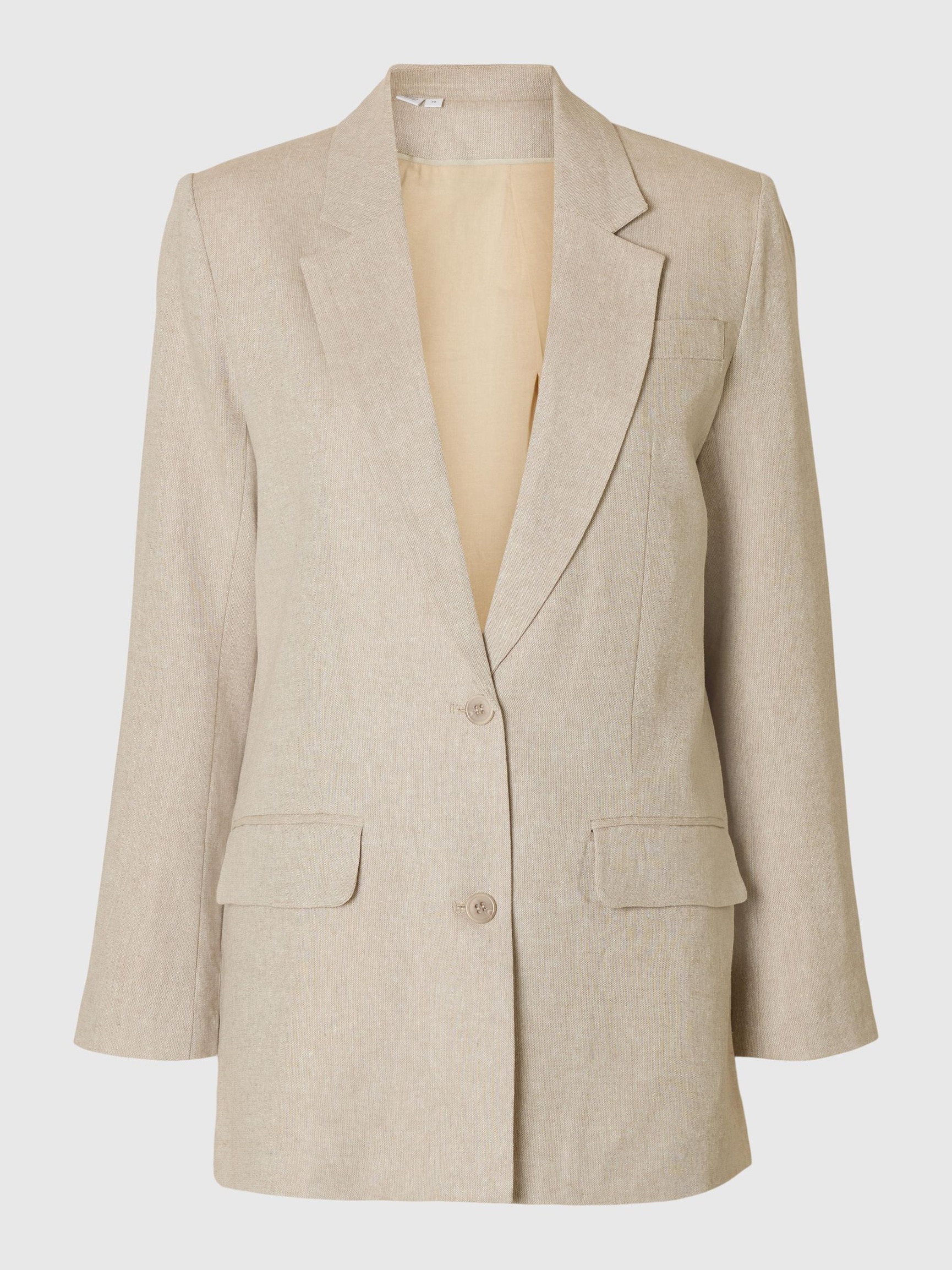 AFSLAPPET PASFORM ENKELTRADET BLAZER, Nomad, highres