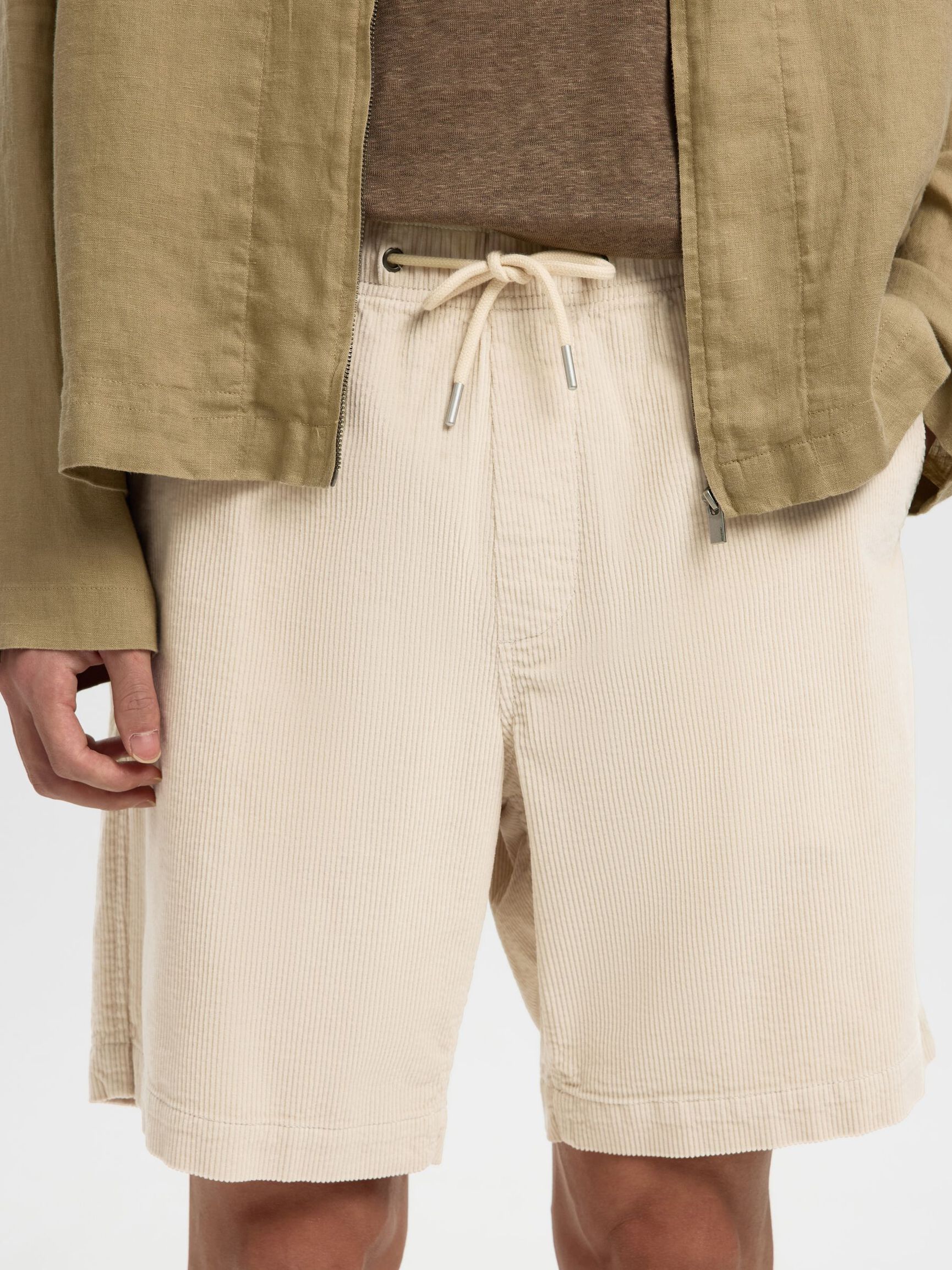 DE CORDUROY, CORTE REGULAR SHORTS, Fog, highres