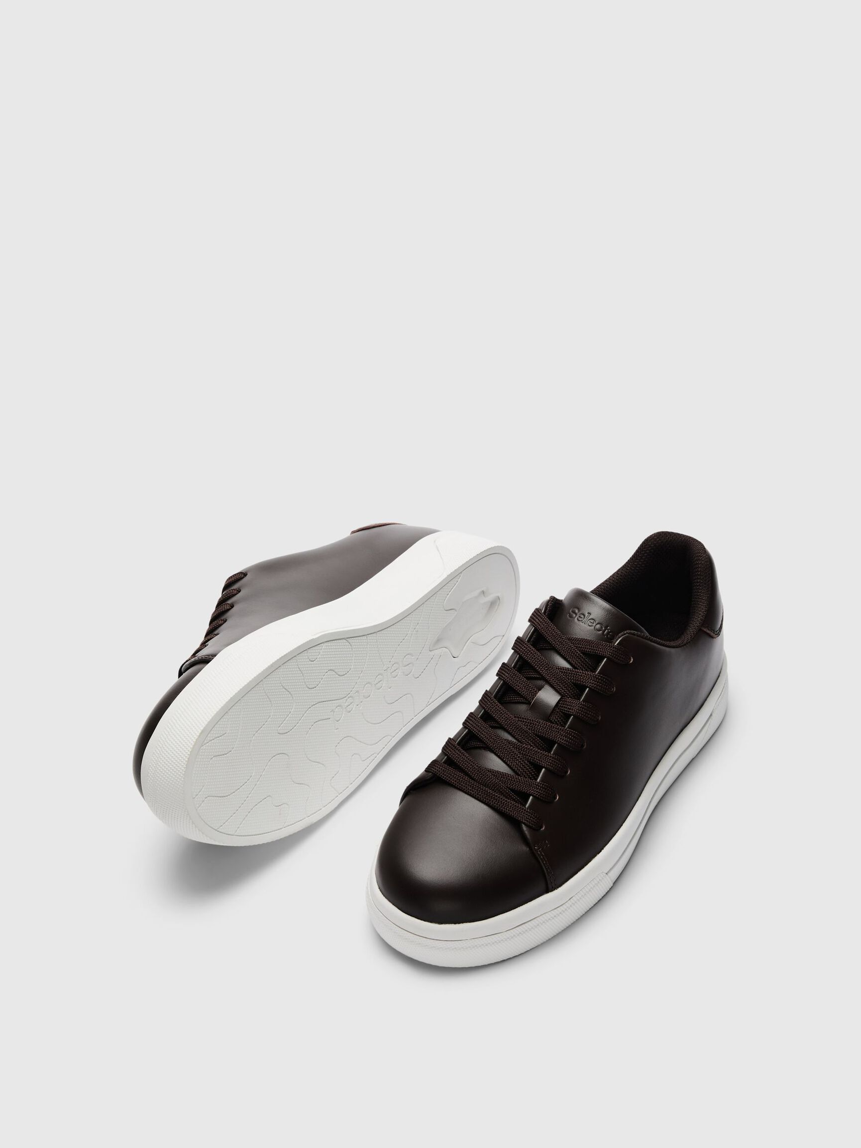 CHUNKY LEATHER TRAINERS, Delicioso, highres