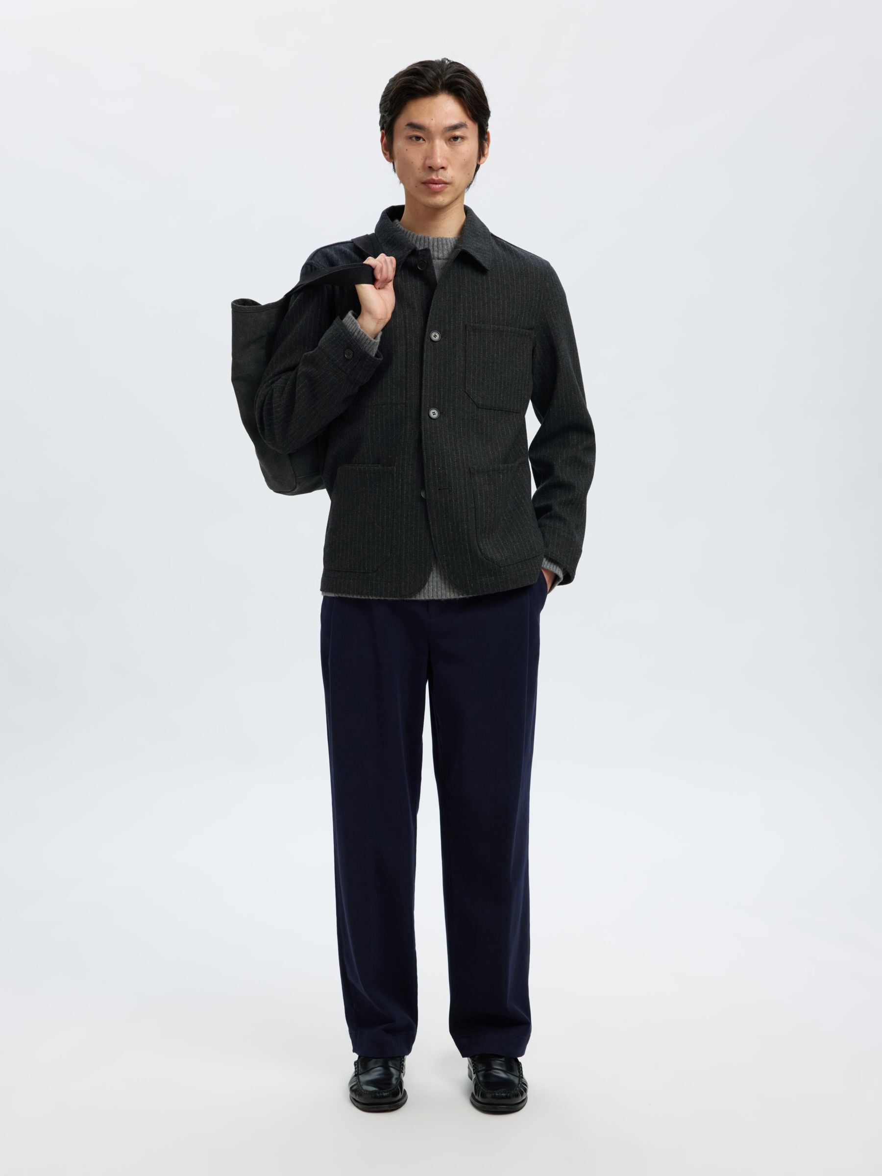 WOLLMIX BLAZER, Grey, highres